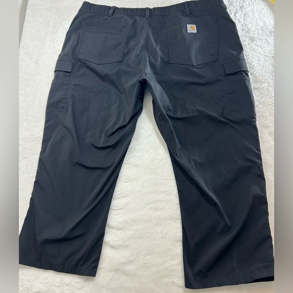 Carhartt Women's Straight Fit Force Madden Cargo Black Capris Size 18 - Picture 4 of 12